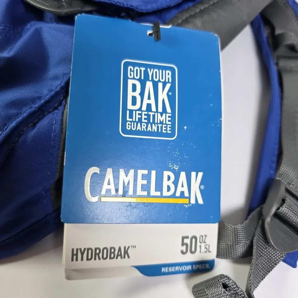 NEW Camelbak HydroBak 1.5L 50oz Hydration Backpack Biking Pack Blue Bike Cycling